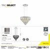 Kryształowy żyrandol MALIZIA 367601206 TRIO SELECT elegancka lampa wisząca kaskadowa do salonu styl glamour